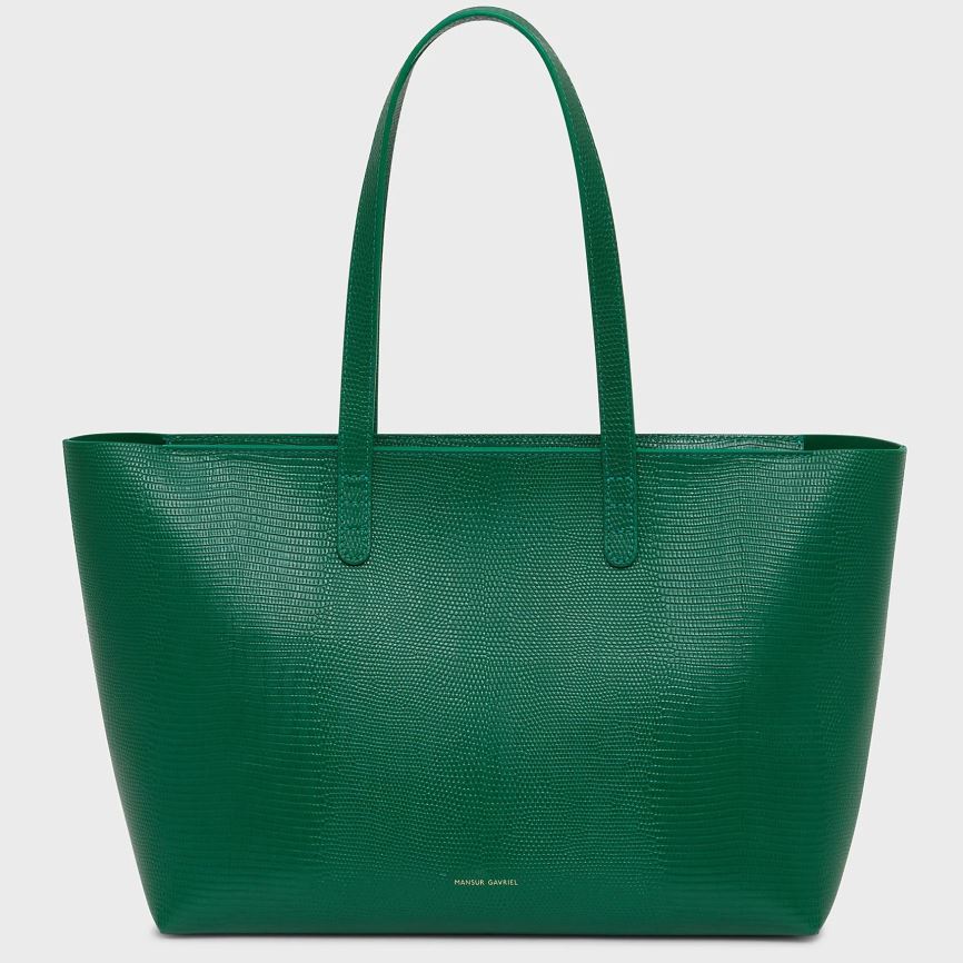 Women\'s Mansur Gavriel Small Zip Tote Bags Green | AU 0548ZW